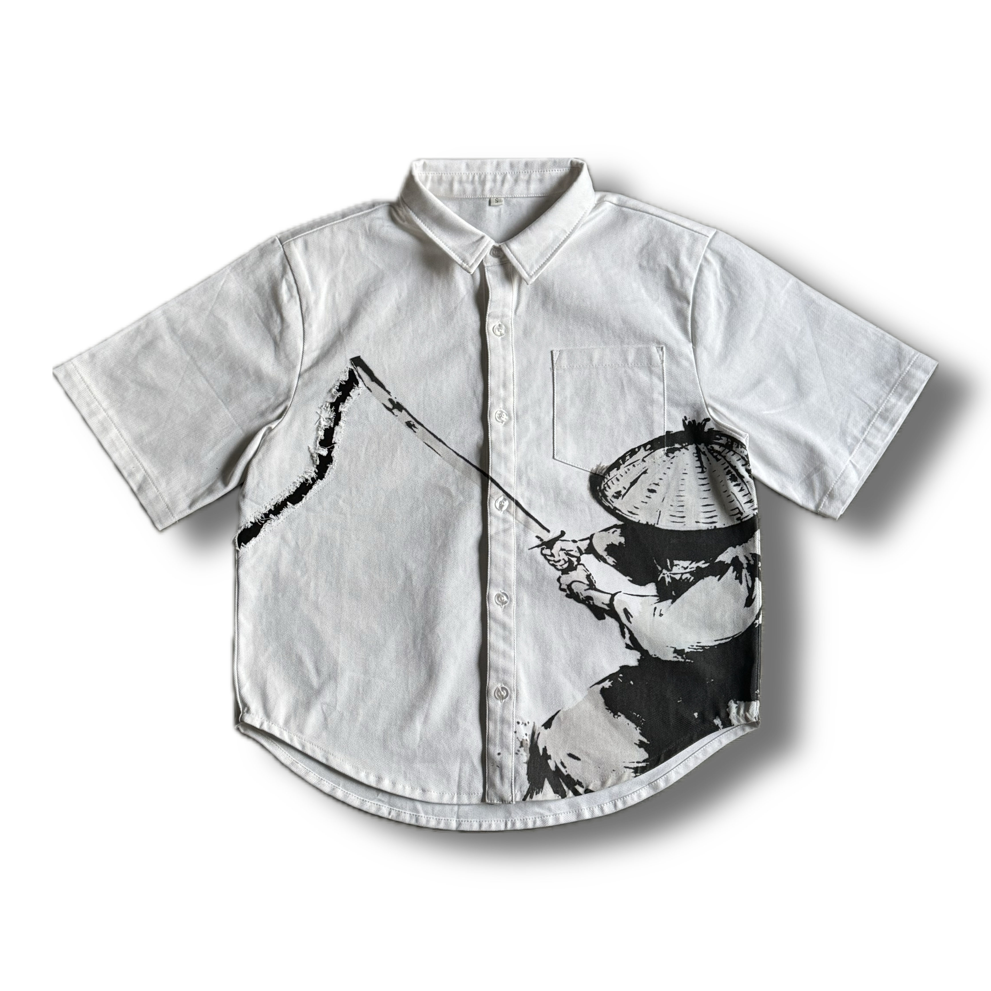 “SLICED” Samurai Collared Shirt